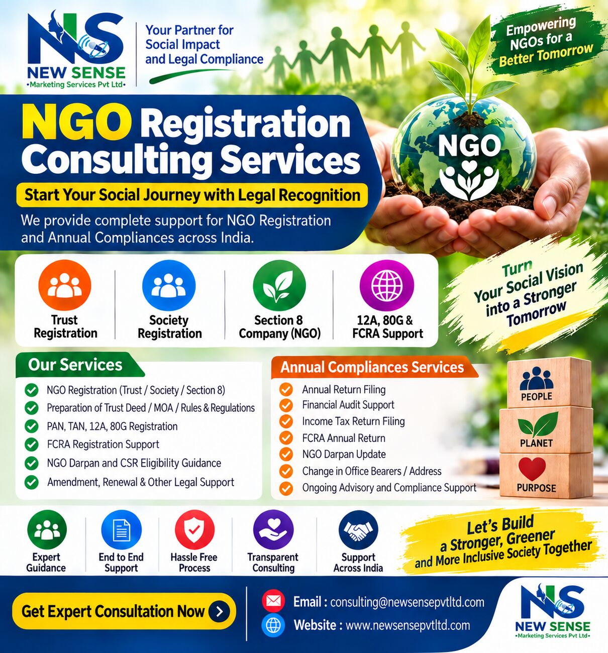 NGO Consulting Services by New Sense Marketing