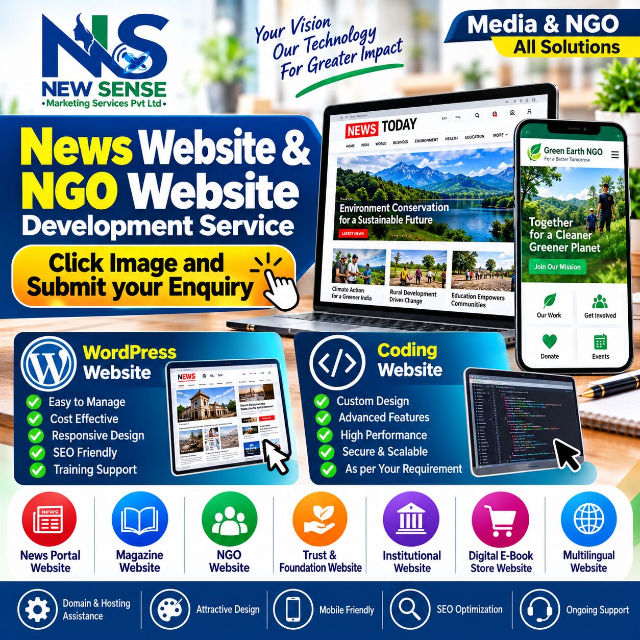 News Portal Development and Website Building Services