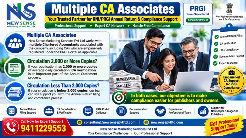 CA Professional PRGI Compliance Support Banner - Content Image1.1: RNI Annual Return Compliance