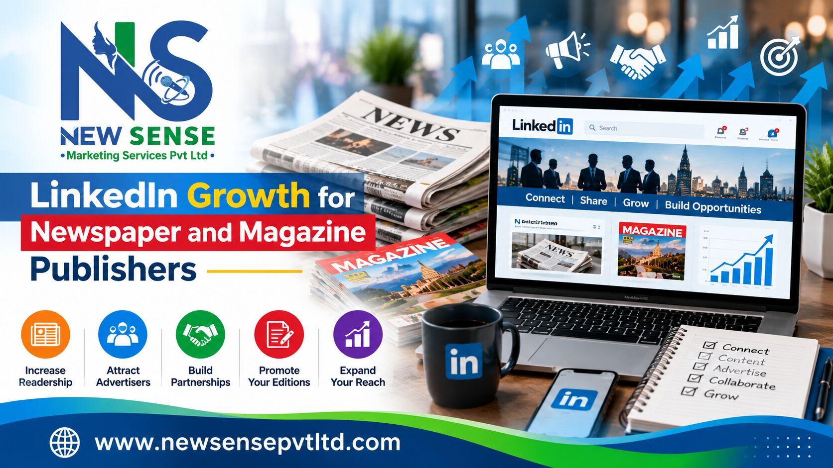 LinkedIn Growth for Newspaper and Magazine Publishers