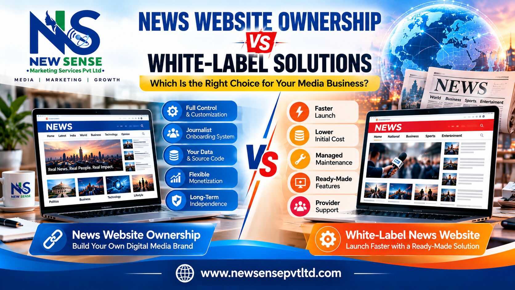 News Website Ownership vs. White-Label Publishing: A Practical Guide for Media Entrepreneurs