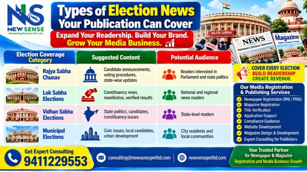Rajya Sabha Chunav - Election News Coverage Infographic