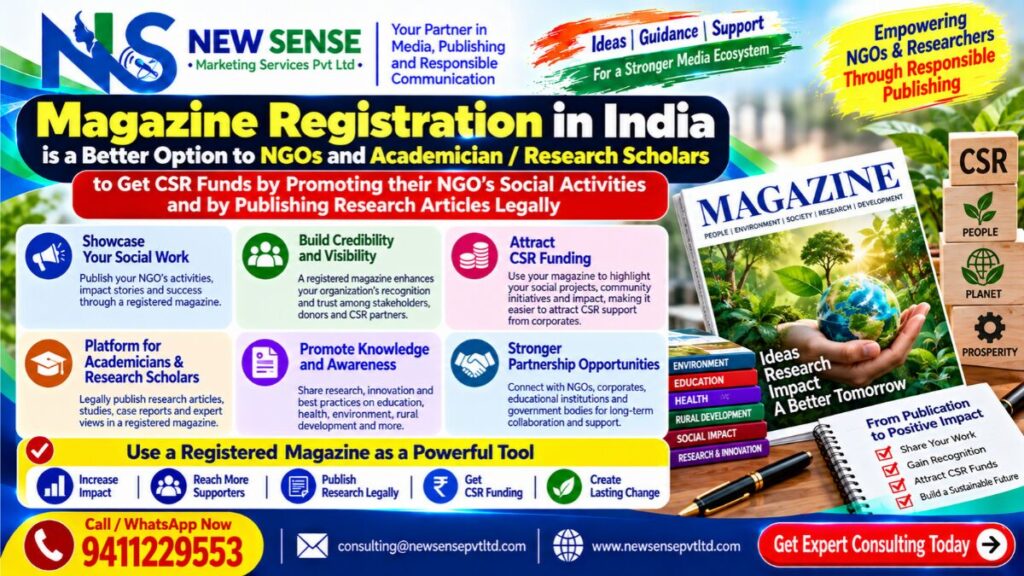 Magazine Registration in India: Registered Magazine for Social Impact