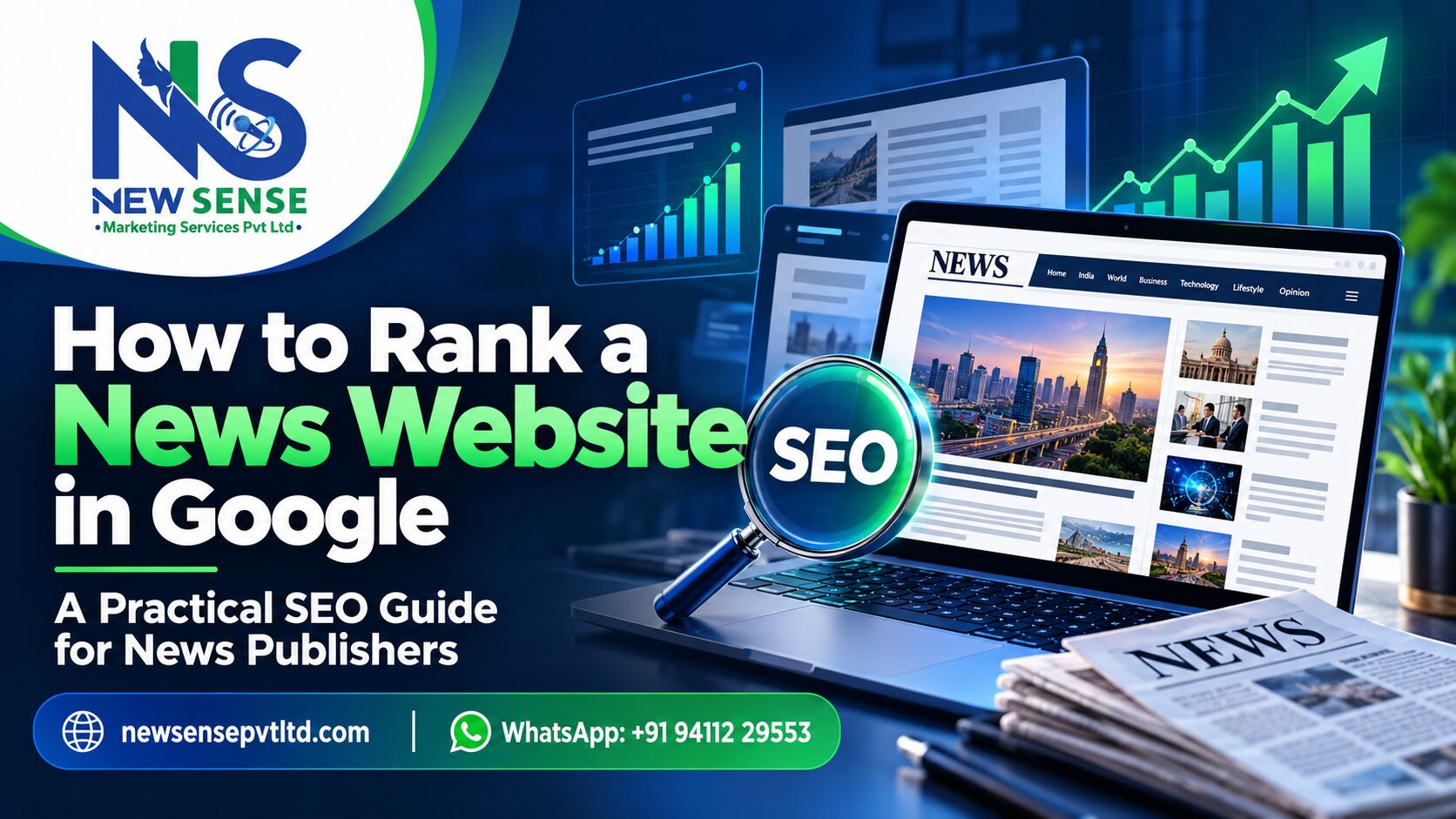 how to rank a news website in Google