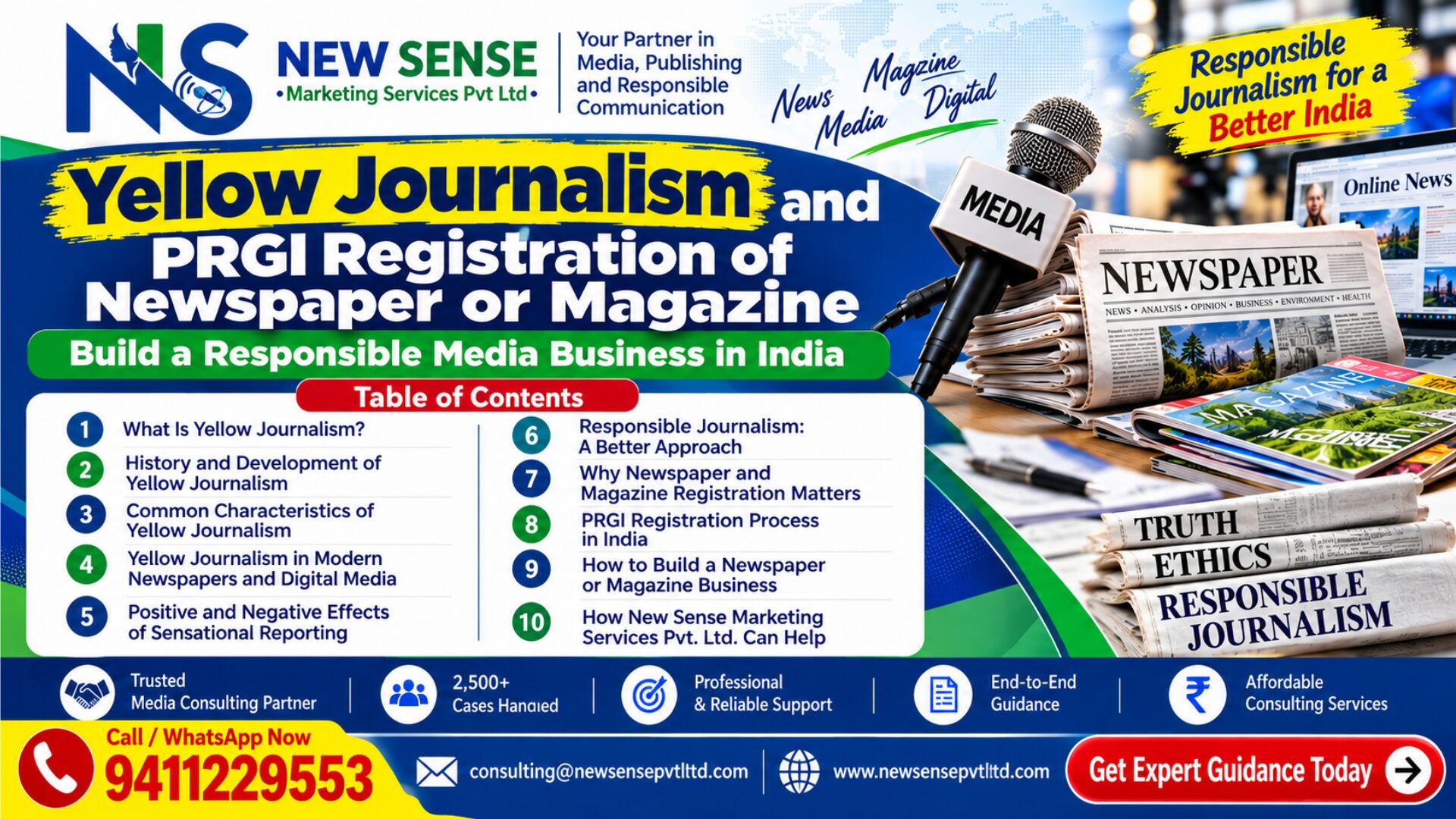 Yellow Journalism Consulting Infographic: New Sense RNI Consulting